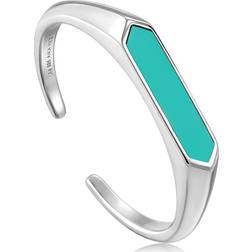 Teal Enamel Bar Ring R028-02H-T