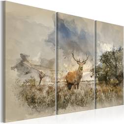 Arkiio Deer in the Field I 120x80 Tavla