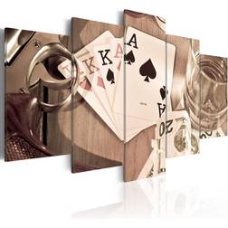 Arkiio Poker night sepia 200x100 Tavla 200x100cm