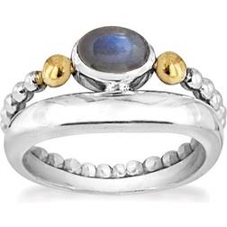 Rabinovich Sterling Ring med Labradorit Og Karat