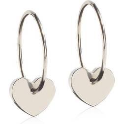 Blomdahl Pendant Heart Ear Ring - Silver