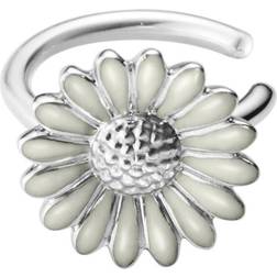 Georg Jensen Stine Goya Daisy Earcuff - Silver/White