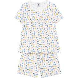 Petit Bateau Bruna Pyjama Court Fille White