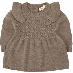 Little Jalo Knitted Dress - Wood Brown