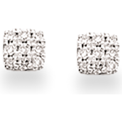 Scrouples Earrings - White Gold/Diamond