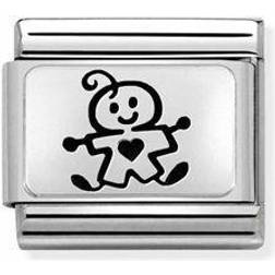 Nomination Classic Baby Boy Link Charm - Silver