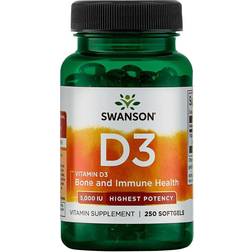 Swanson Vitamin D3 5000 IU 250 pcs