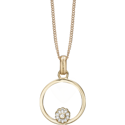 Christina Jewelry Margueritte Circle Necklace - Gold/Transparent