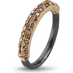ByBirdie Victoria Plain Pavé Ring med Karat og Diamanter 0,30 Carat