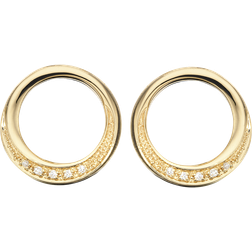 Scrouples Cirkel Karat Ørestikker med Brillanter 0,04 Carat H-W/SI