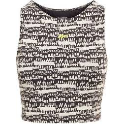 Reebok Myt Cotton Crop Tank Black Female Multicolor