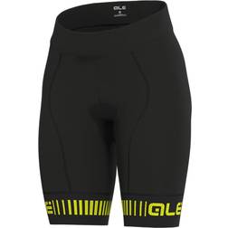 Ale Strada Pantaloncini Ciclismo - Nero/Giallo Fluo