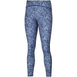 Mizuno 7/8 Printed Tight Women - Blue