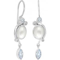 Rabinovich Optimism Earrings - Silver/White/Transparent