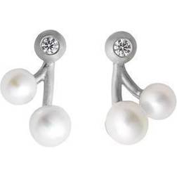 ByBiehl byBiehl Cherry Coco Sterling Ørestikker med Ferskvandsperler