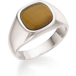 Scrouples Signet Sterling Herrering med Tigerøje