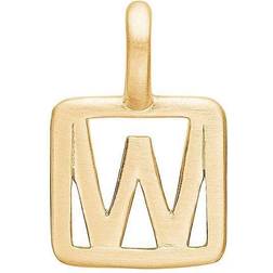 ENAMEL Copenhagen W Letter Pendant - Gold