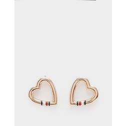 Tommy Hilfiger – Roséguldsfärgat halsband med hjärthänge One