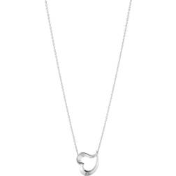 Georg Jensen Love Leaf Heart Necklace - Silver