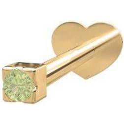 Nordahl Andersen Labret Pierce Earring- Gold/Green