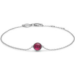 Mads Z armbånd "Cabochon" m. rubin 2cm