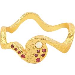 Hultquist Opalus Ring forgyldt