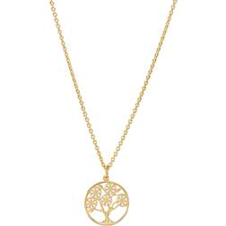 Lund Copenhagen Tree Of Life Pendant - Gold/White