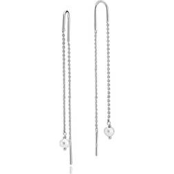 Izabel Camille Mary Earrings - Silver/Pearl
