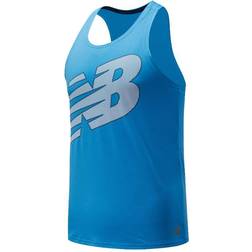New Balance Canotta Accellerate Printed Donna - Bianco