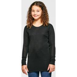 Peter Storm Kid's Unisex Merino Crew Baselayer - Black