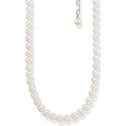 Thomas Sabo Chaîne perles argent bianco KE2116-167-14-L45V argenté/blanc