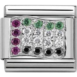 Nomination Classic CZ United Arab Emirates Flag Charm