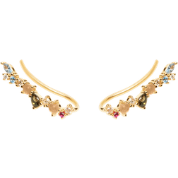 Pdpaola Atelier Euphoria Earrings - Gold/Multicolour