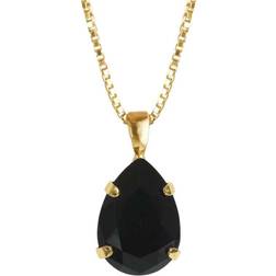 Caroline Svedbom Mini Drop Necklace Jet