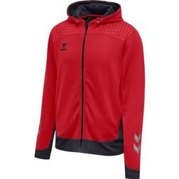 Hummel Lead Zip Poly Hoodie - Marine/Hellgrün