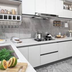 vidaXL Selvklæbende møbelfolie 2 stk. 500x90 cm pvc hvid Hvid Dekorativ plast 2stk