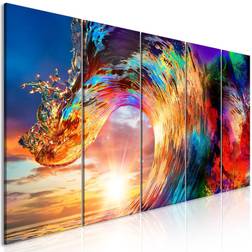 Artgeist Ocean Wave 5 Parts Narrow 200x80 sp. z o. o Tavla 200x100cm