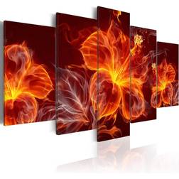 Arkiio Fiery Flowers Tavla 200x100cm