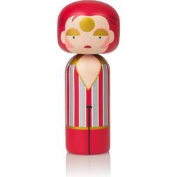 Lucie Kaas Ziggy Stardust Kokeshi Doll in Red/Tan/Black, Size Small: 5.7" H Figurine