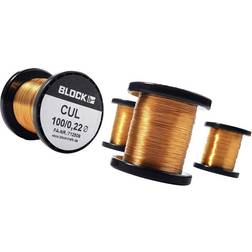 Block Enamel Coated Copper wire Outside Diameter 0.08 mm 856 m 0.05 kg