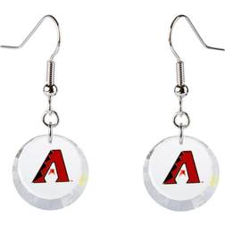 Swarovski Arizona Diamondbacks Pick Off Earrings - Silver/Transparent