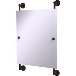 Allied Brass Prestige Skyline Venetian Bronze 21-Inch Rectangular Frameless Rail Mounted Photo Frame