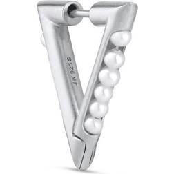 Jane Kønig Small Bahamas Earring - Silver/Pearls