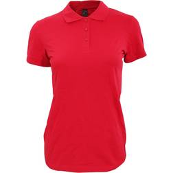 Sol's Women's Perfect Pique Short Sleeve Polo Shirt - Red