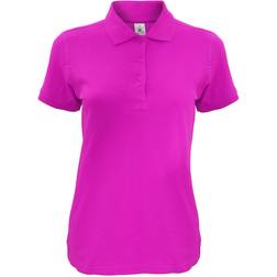 B&C Collection Women's Safran Timeless Short-Sleeved Pique Polo Shirt - Fuchsia