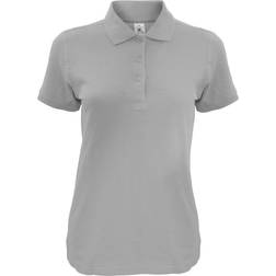 B&C Collection Women's Safran Timeless Short-Sleeved Pique Polo Shirt - Heather Grey