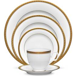 Noritake Charlotta Gold Dinner Set 5