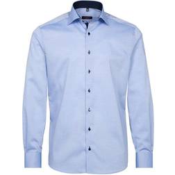 Eterna Fein Oxford Modern Fit Shirt - Blue