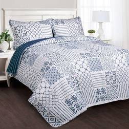 Lush Decor Monique Quilts Blue (274.32x233.68)