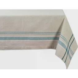 Design Imports Chambray Tablecloth Green (213.36x152.4)